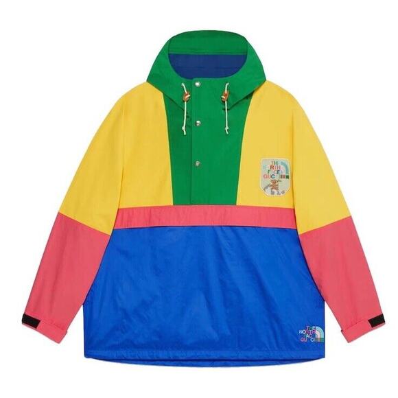 Gucci x The North Face XL Windbreaker Rain Anorak Jacket Color Block NWT - Picture 1 of 14